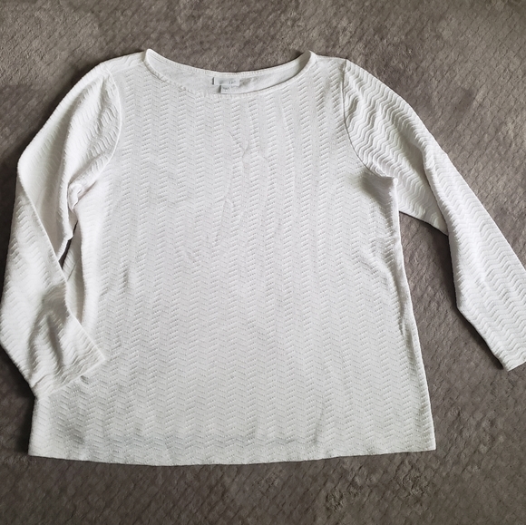 ⭐ Womens White J Jill Top Size Large - Picture 1 of 4